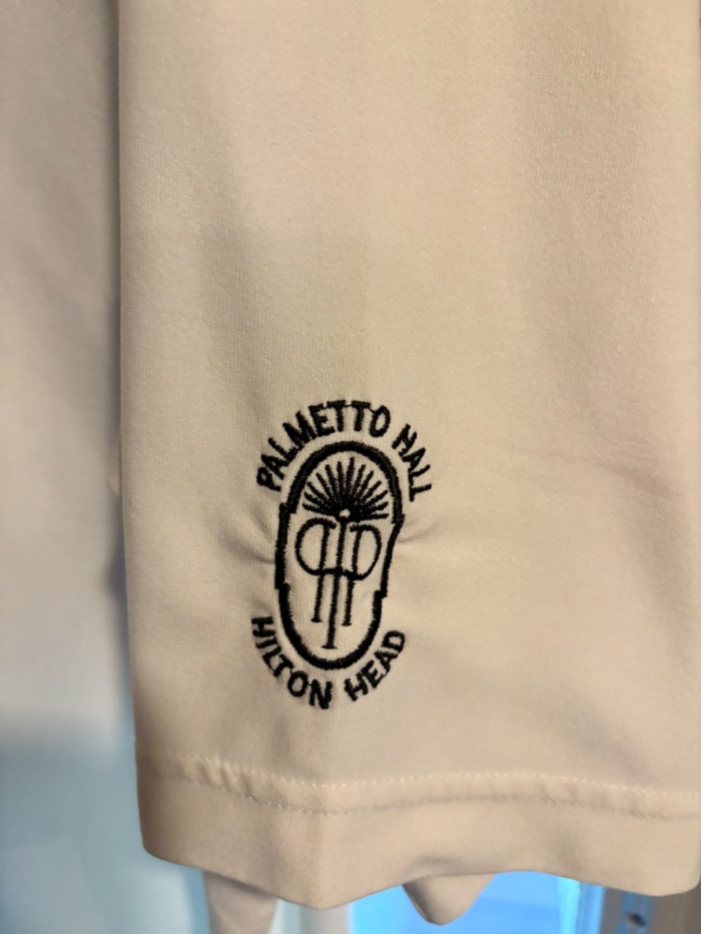 Men’s Performance Golf Polo Shirt White Geometric Athletic Lightweight XXL - Picture 4 of 6